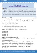 Đề thi học kì 2 Vật lí 10 Chân trời sáng tạo - Đề số 10